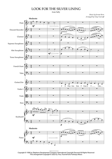 Look For The Silver Lining (arr. Tony Tournoff)