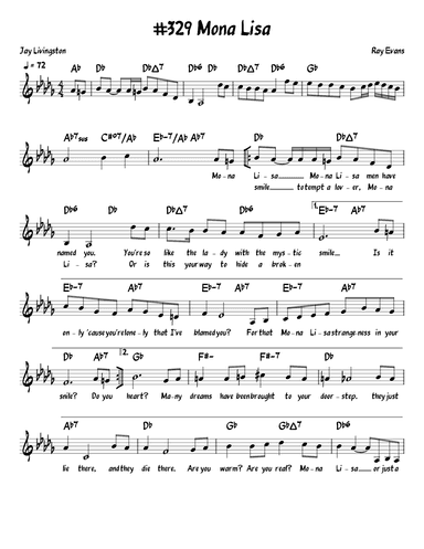 Mona Lisa (arr. John Fries)