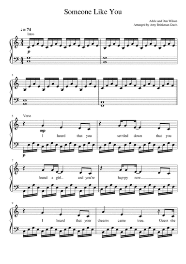 Someone Like You (arr. Amy Brinkman-Davis)