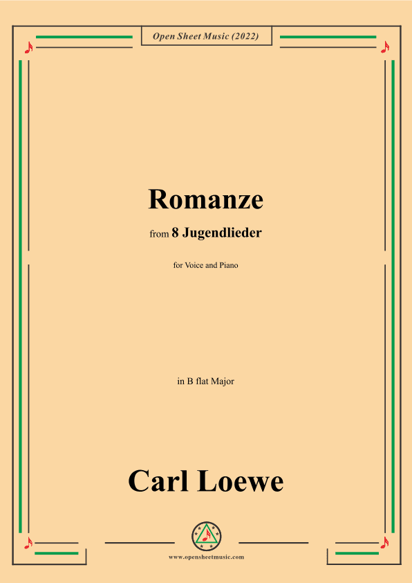 Loewe-Romanze,in B flat Major,for Voice and Piano (arr. OSM Press)