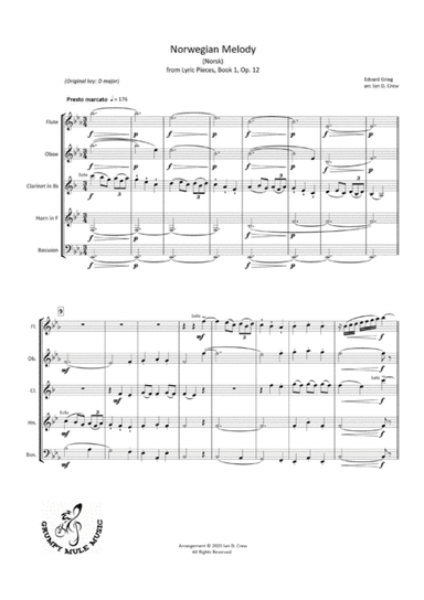 Norwegian Melody (arr. Ian D. Crew)