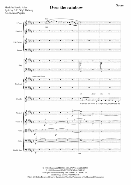 Over The Rainbow (from The Wizard Of Oz) (arr. Stefano Pagotto)