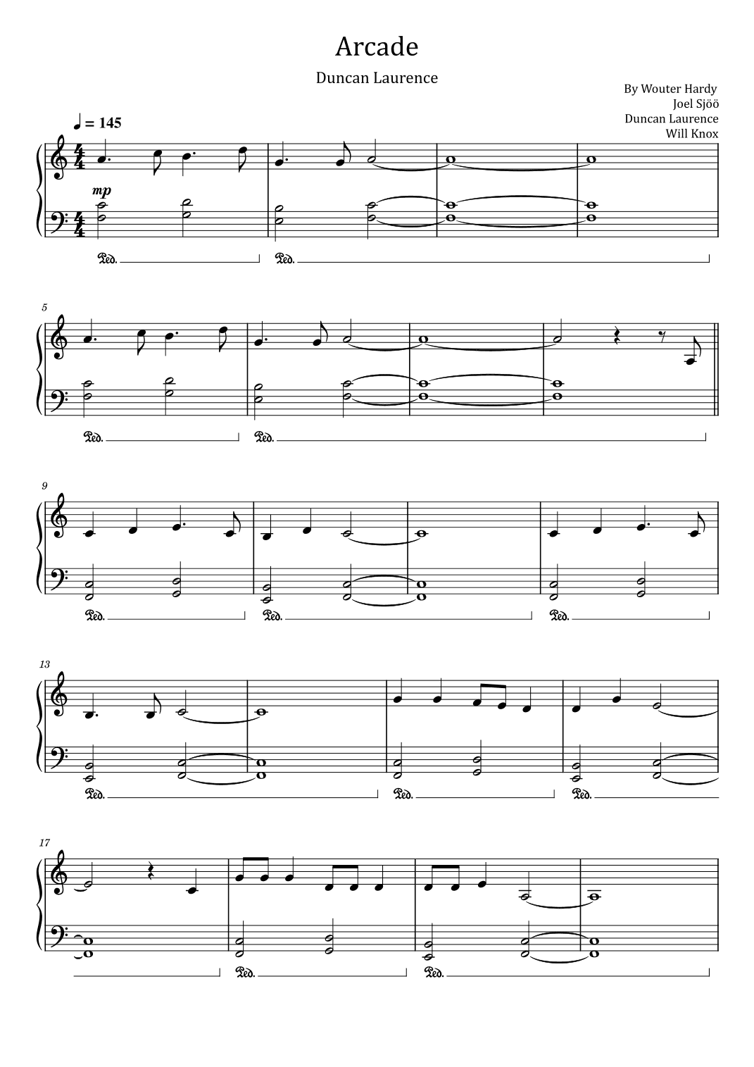Arcade (arr. poon)