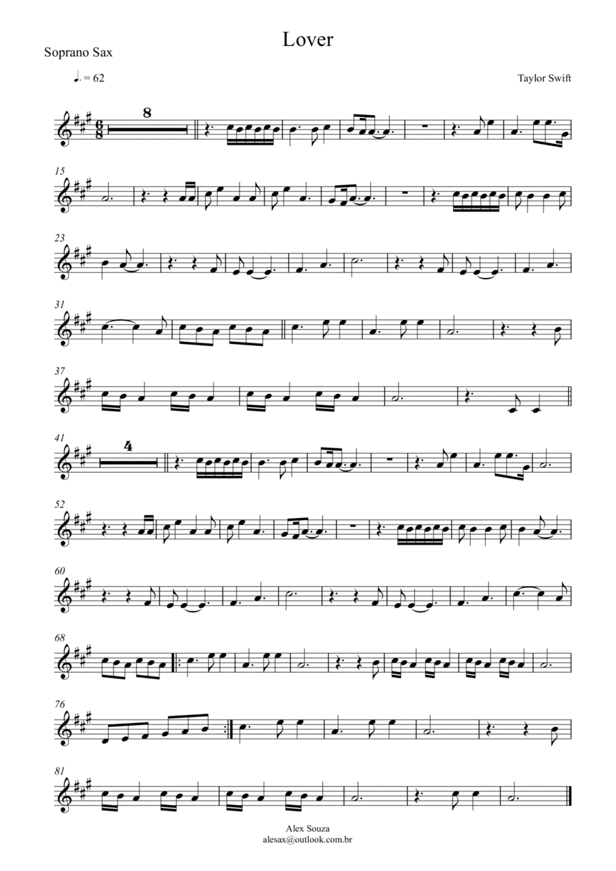 Lover (arr. Alex Souza)