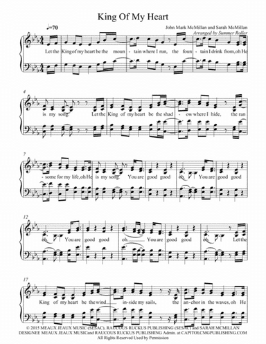 King Of My Heart (arr. Summer)