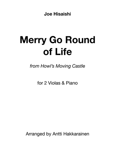 Merry-go-round Of Life (arr. Antti Hakkarainen)