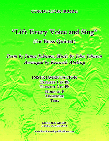 Lift Every Voice and Sing (for Brass Quintet) (arr. Kenneth Abeling)
