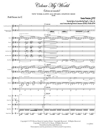 Colour My World (arr. Patrick Sheehan)
