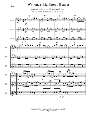 Wynona's Big Brown Beaver (arr. Barbara Anderson-Jones)