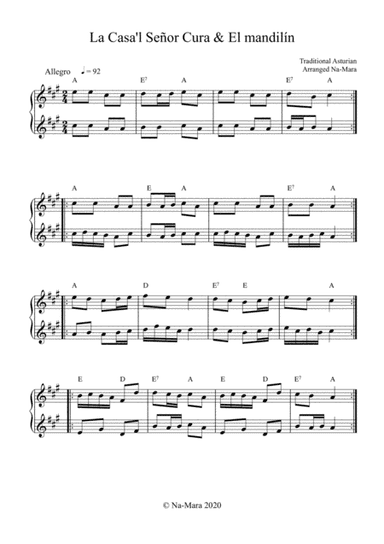 La Casa‘l Señor Cura & El Mandilín - Arranged by Na-Mara (arr. Na-Mara)