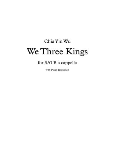 We Three Kings