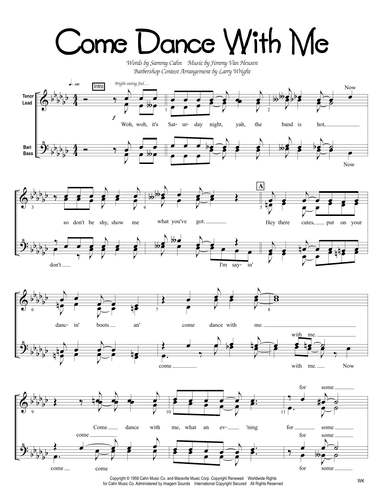 Come Dance With Me (arr. Larry Wright)
