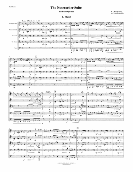 The Nutcracker Suite for Brass Quintet (arr. Ross Holcombe)