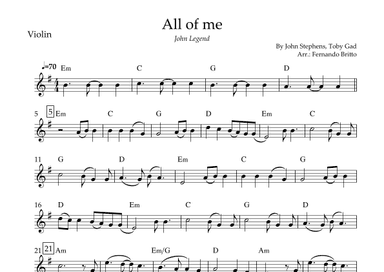 All Of Me (arr. Fernando Britto)