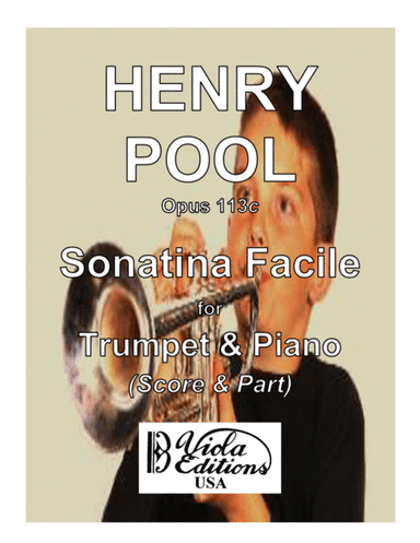 Opus 113c, Sonatina facile for Trumpet & Piano in F-do (Score & Part)