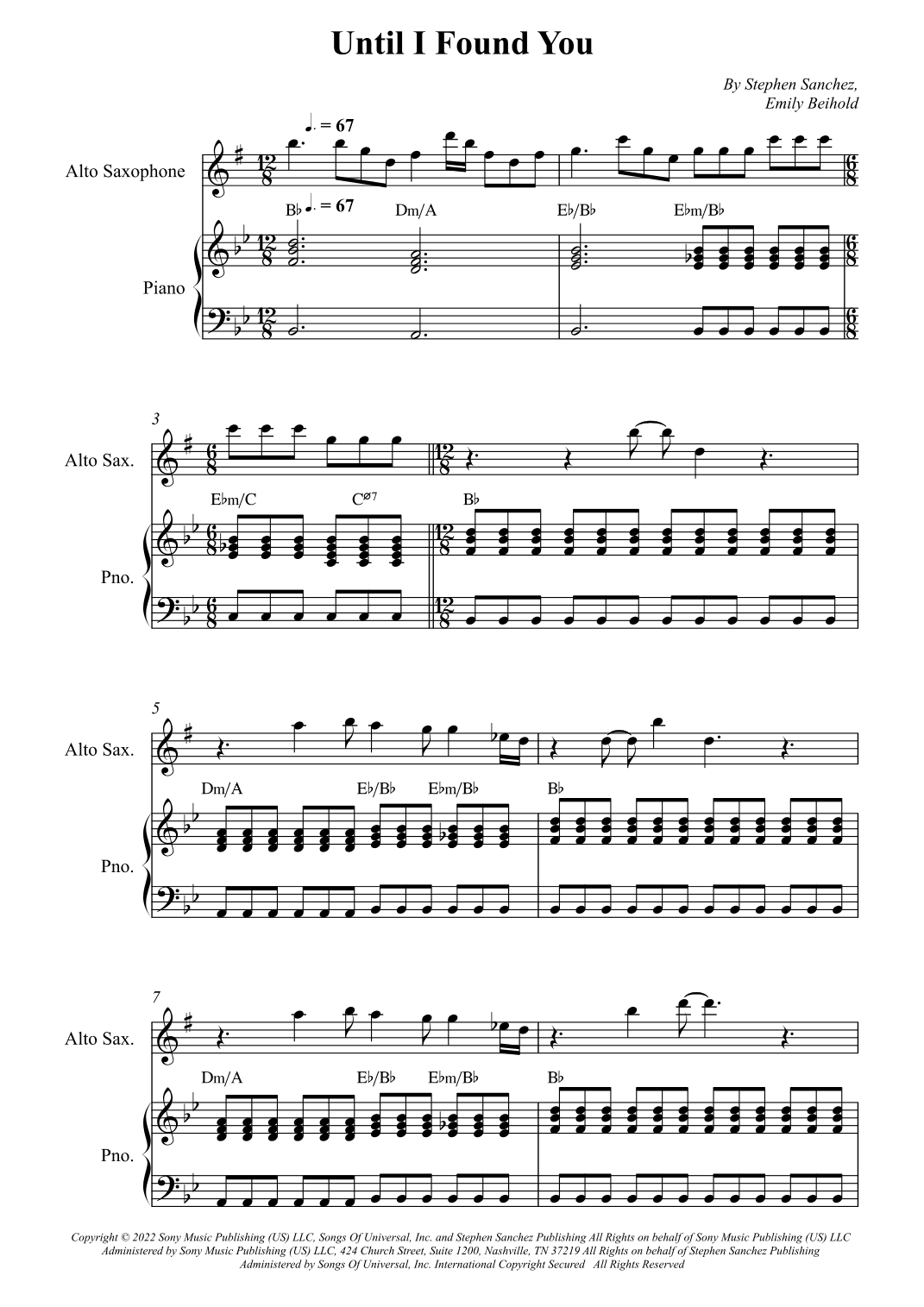 Until I Found You (arr. Wesley S. SIlva)