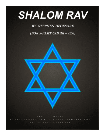 Shalom Rav (for 2-part choir - (SA)