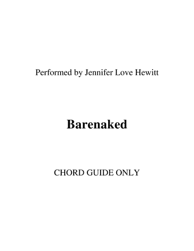 Barenaked (arr. RWM)