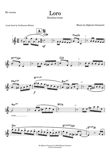 Loro (arr. Guilherme Ribeiro)