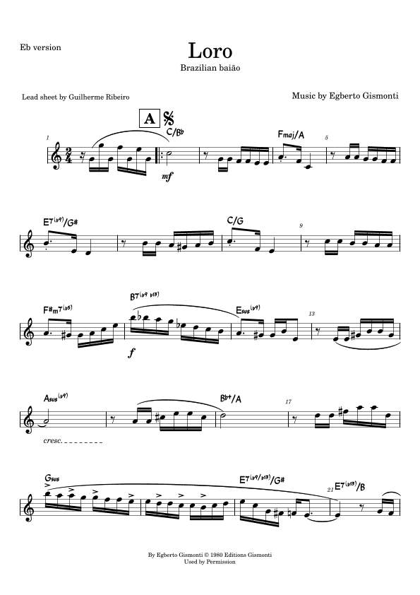 Loro (arr. Guilherme Ribeiro)