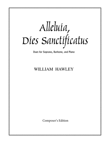 Alleluia, Dies Sanctificatus (Duet Version)