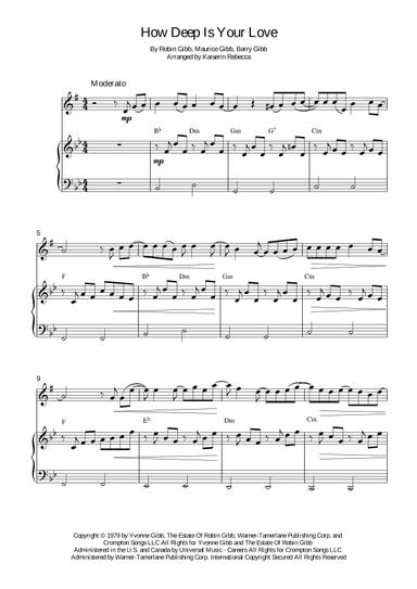 How Deep Is Your Love (arr. Kaiserin Rebecca)