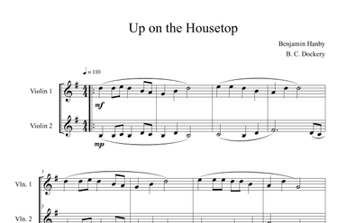 Up on the Housetop (Violin Duet) (arr. B. C. Dockery)