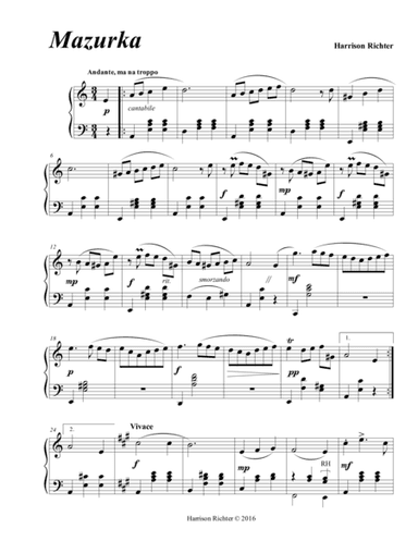 Mazurka in A minor