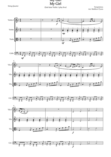 My Girl (arr. Matthew pyeon)
