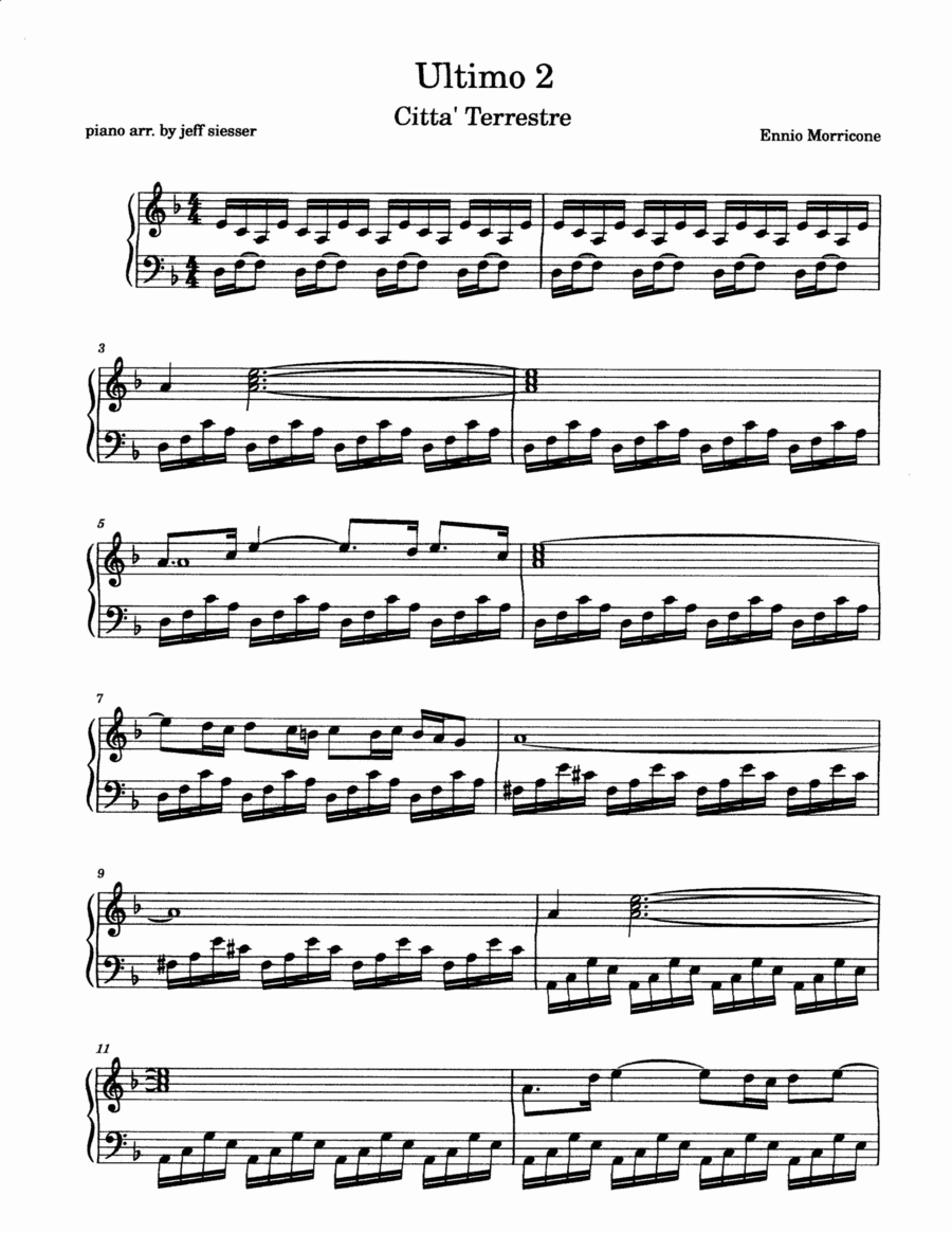 Ultimo (arr. jeff siesser)