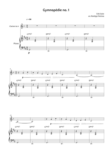 Gymnopédie no. 1 (arr. Rodrigo Faleiros)