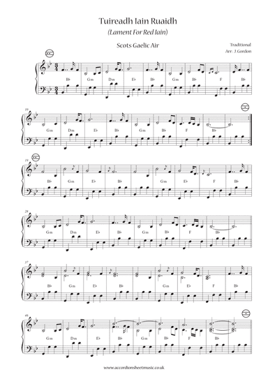 Tuireadh Iain Ruaidh (Lament For Red Iain) (arr. Julia Gordon)