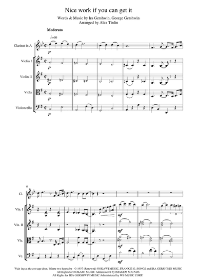 Nice Work If You Can Get It (arr. Alex Tinlin)
