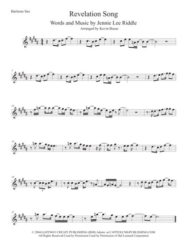 Revelation Song (arr. Kevin Busse)