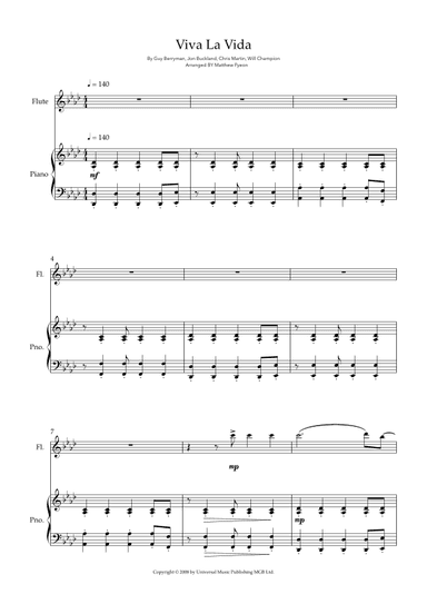Viva La Vida (arr. Matthew pyeon)