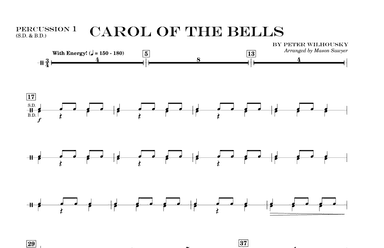 Carol Of The Bells - Score Only (arr. Mason Sawyer)
