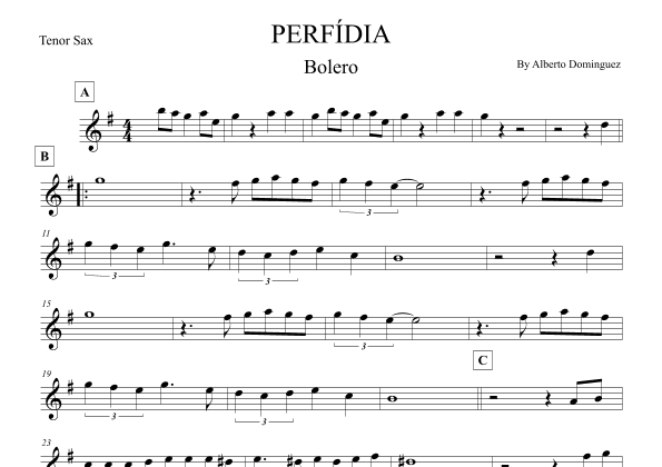 Perfidia (arr. Leo Silva)