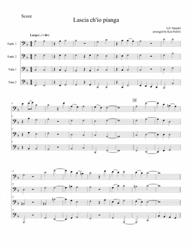 Lascia ch'io pianga - G.F. Handel (arr. Ken Pollitt)