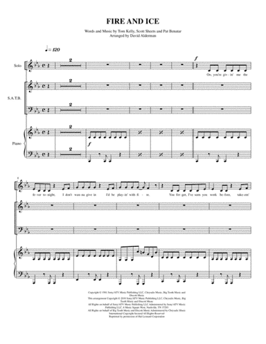 Fire And Ice (arr. David Alderman)