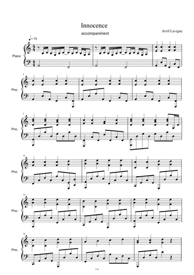 Innocence (arr. Avril Lavigne)