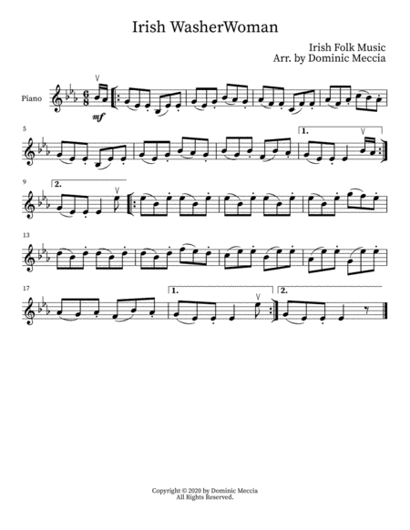Irish WasherWoman (arr. Dominic Meccia)