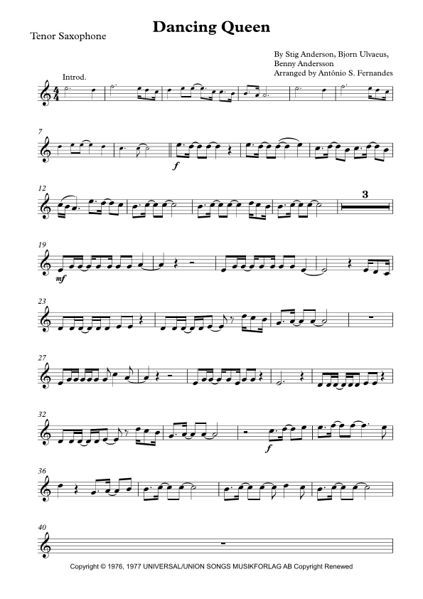 Dancing Queen (arr. Antônio S. Fernandes)