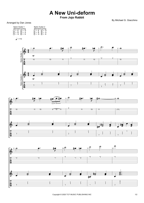 A New Uni-deform (arr. Dan Jones)