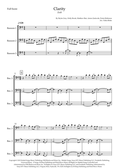 Clarity (arr. Fabio Britto)
