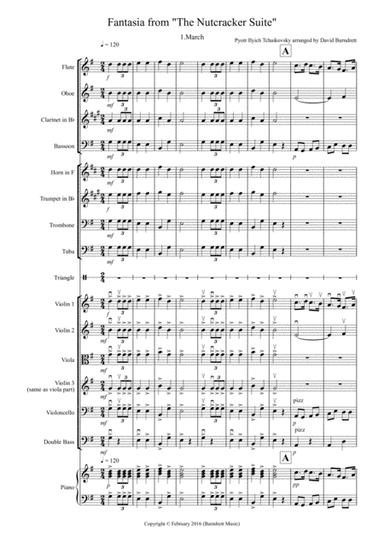 March (fantasia from Nutcracker) for School Orchestra (arr. David Burndrett)