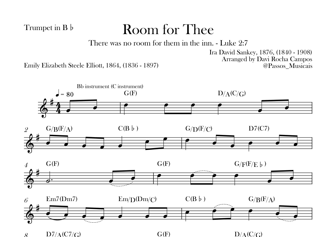 Room for Thee (arr. Davi Rocha Campos)