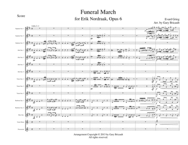 Nordraak's Funeral March - Opus 6 (arr. Gary Bricault)