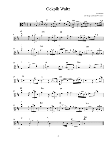 Ookpik Waltz (Viola and Guitar) (arr. Tracy Kathleen Woodard)
