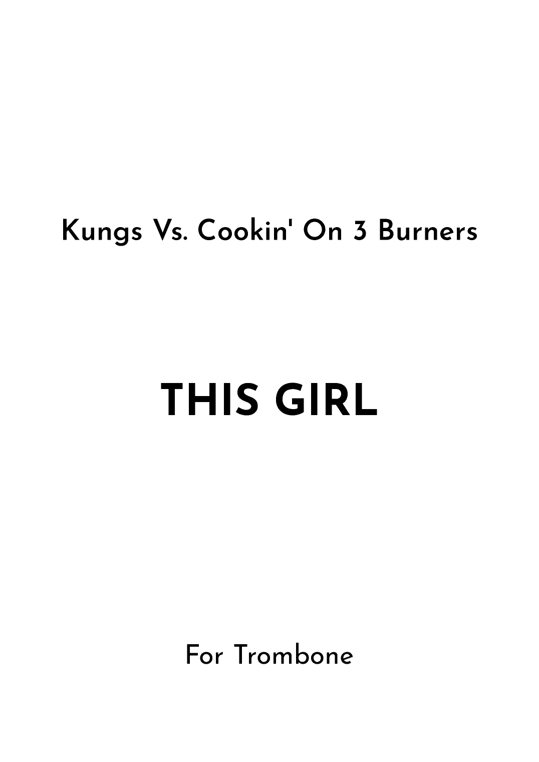 This Girl (arr. Jireh J.)