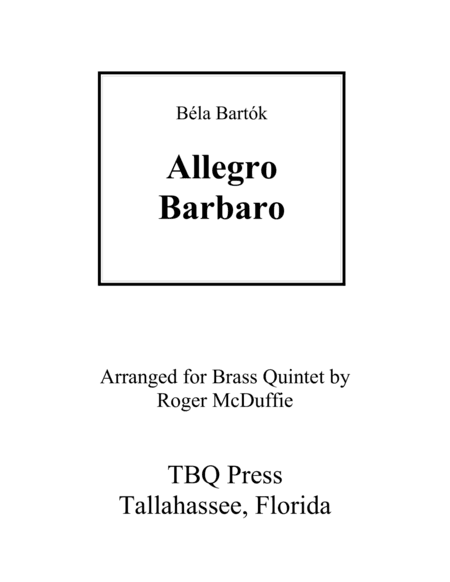Allegro Barbaro (arr. Roger McDuffie)